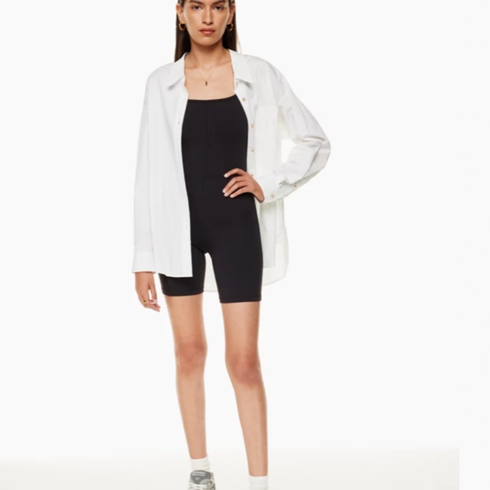 Aritzia Wilfred 7” Divinity Romper - Black